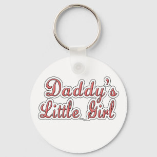 Daddy's Little Girl Text  Key Ring