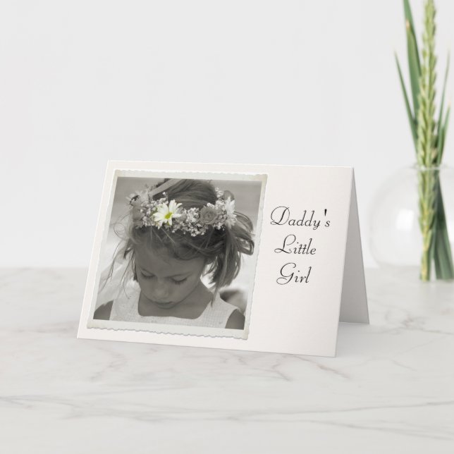 Daddy's Little Girl Thank You Card (Front)