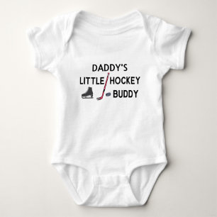 Daddy's Little Hockey Buddy - Hockey Baby Bodysuit