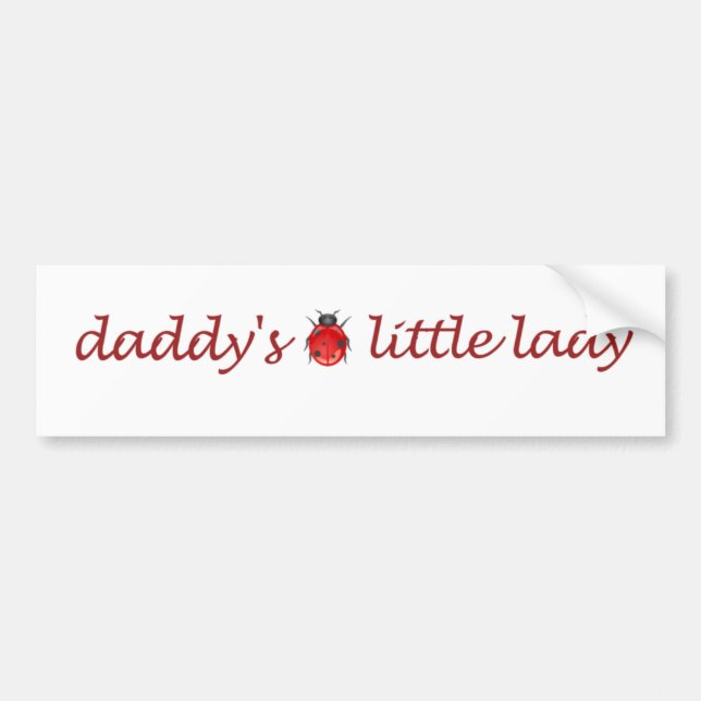 Daddy's little lady bumper sticker (Front)