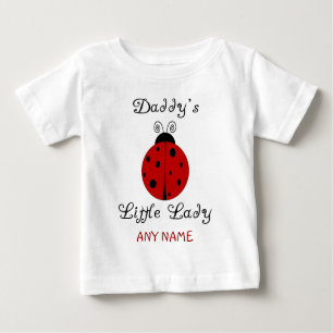 Daddy's Little Lady!  Ladybug Design Baby T-Shirt
