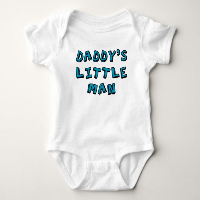 Daddy's Little Man baby   Bodysuit (Front)