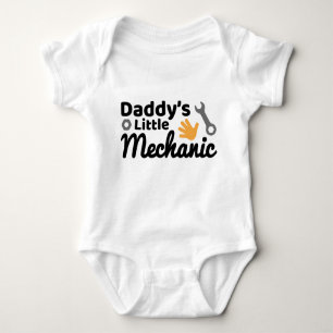 Daddy's Little Mechanic Baby Bodysuit