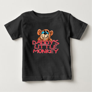Daddy's Little Monkey Baby T-Shirt