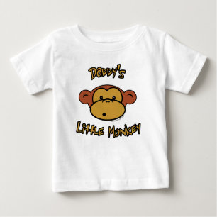 Daddy's Little Monkey Baby T-Shirt