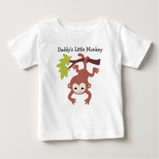 Daddy's Little Monkey Baby T-Shirt