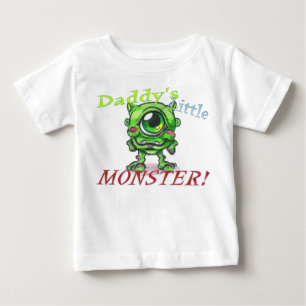 Daddy's Little Monster Baby Shirt