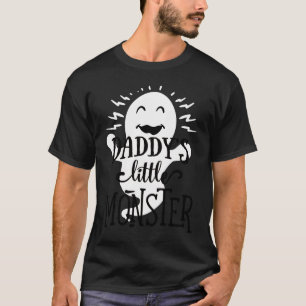 Daddy's Little Monster  Halloween  Ghost  Black Le T-Shirt
