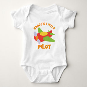 Daddy's Little Pilot Aeroplane Baby Bodysuit