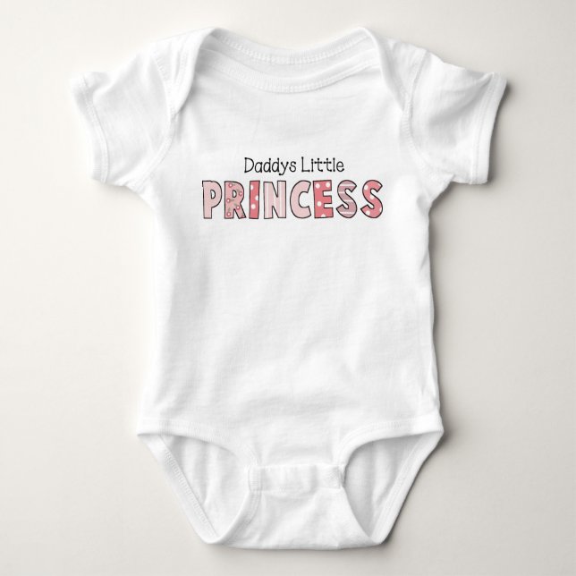 Daddy's Little Princess Baby Baby Bodysuit (Front)
