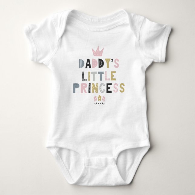Daddy's Little Princess  Baby Bodysuit (Front)