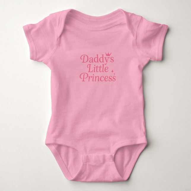 Daddy's Little Princess Baby Bodysuit (Front)