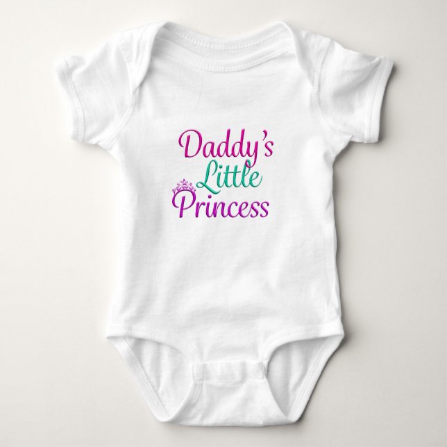 Daddy's Little Princess Baby Bodysuit (Front)