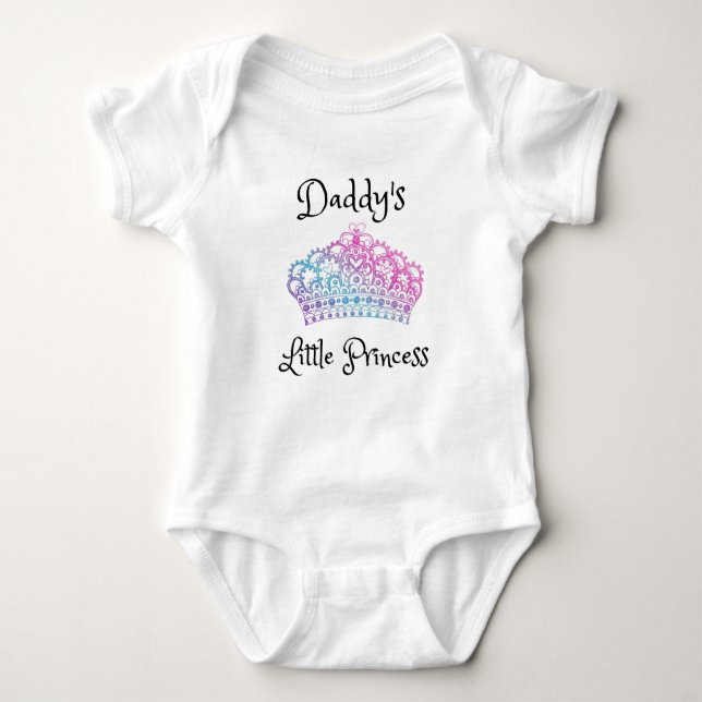 Daddy's Little Princess Bodysuit Baby Girl Gift (Front)