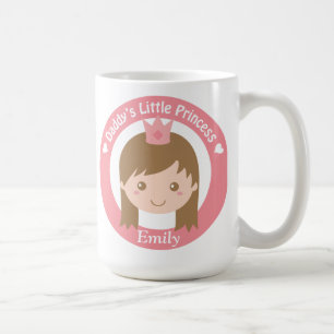 Daddys Little Princess Cute Princess with Tiara Coffee Mug