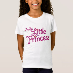 Daddy's Little Princess graphic text girl pink top