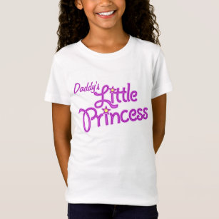 Daddy's Little Princess graphic text girl pink top