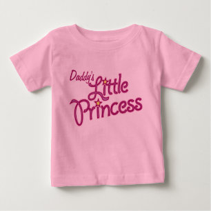 Daddy's Little Princess graphic text girl pink top