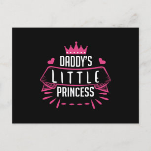 Daddys Little Princess Postcard