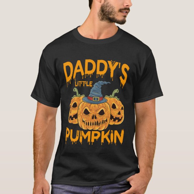 Daddys Little Pumpkin Baby Shower T-Shirt (Front)