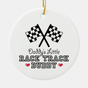 Daddy's Little Race Track Buddy Ornament