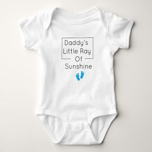 daddy's little ray of sunshine Daddy Baby Gift Baby Bodysuit (Front)