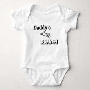 daddy's little rebel baby bodysuit