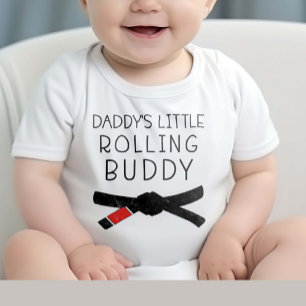 Daddy's Little Rolling Buddy - Jiu Jitsu Baby Bodysuit