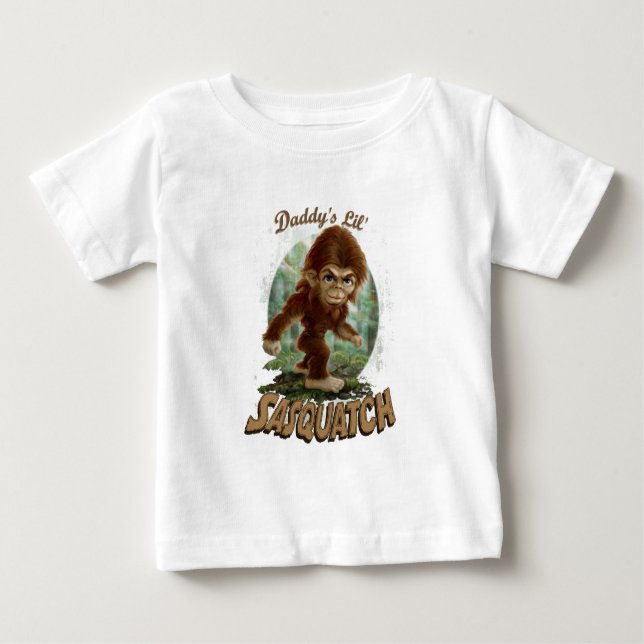 Daddy's little Sasquatch Baby T-Shirt (Front)