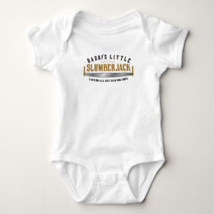 Daddy's Little Slumberjack one-piece baby outfit Bodysuit