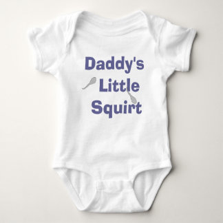 Daddy's Little Squirt -Boy Baby Bodysuit