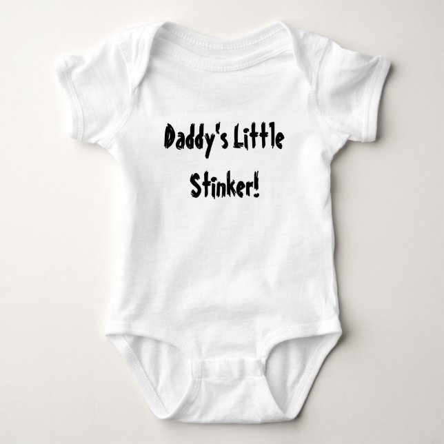 Daddy's Little Stinker! Baby Bodysuit (Front)