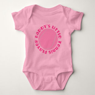 Daddys Little Tennis Player Baby Bodysuit