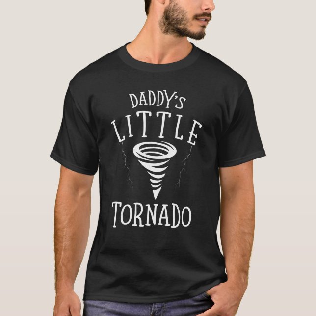 Daddy's Little Tornado Future Meteorologist Weathe T-Shirt (Front)