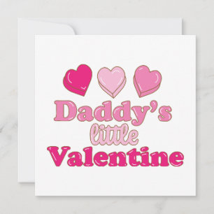 Daddy's Little Valentine design with hearts