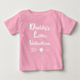 Daddy's Little Valentine, toddler boy valentine  Baby T-Shirt