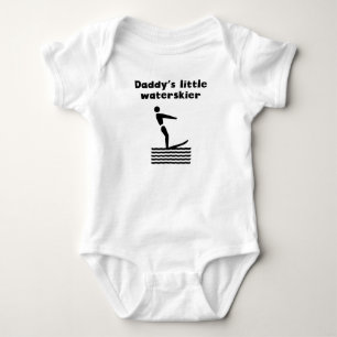Daddy's Little Waterskier Baby Bodysuit