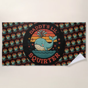 Daddys Little Whale Beach Towel