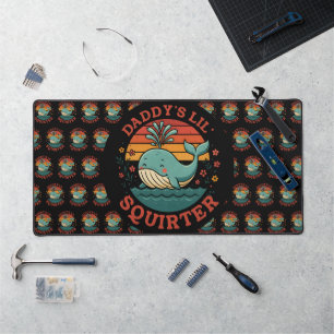 Daddys Little Whale Desk Mat