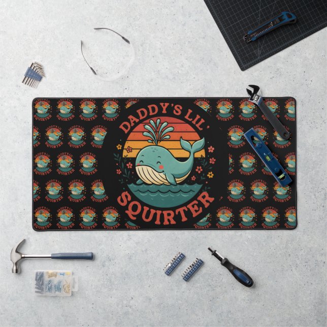 Daddys Little Whale Desk Mat (Workstation)