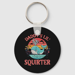 Daddys Little Whale Funny Inappropriate Adult Humo Key Ring