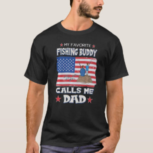 Daddys New Fishing Buddy For Men Papa Fishing  1 T-Shirt