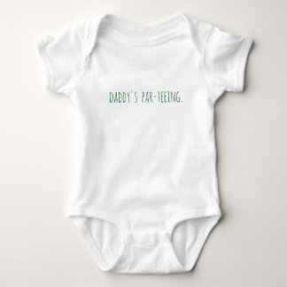 daddys par-teeing golf one piece baby bodysuit
