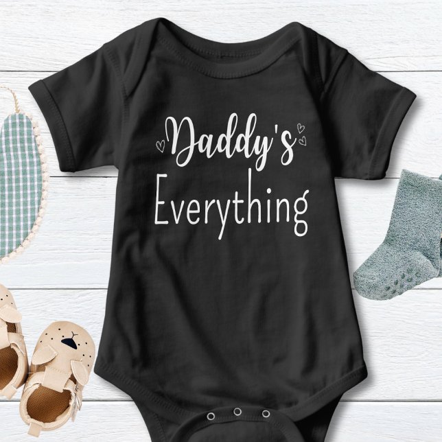 Daddy's Personalised White Text Custom Unisex Baby Bodysuit (Creator Uploaded)