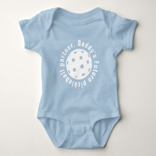 Daddy's pickleball partner baby bodysuit