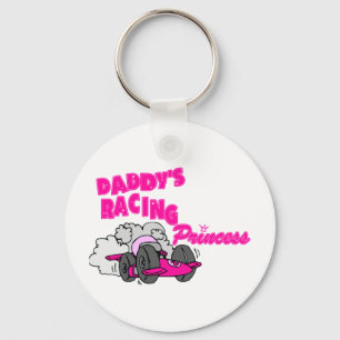 Daddy's Racing Princess Key Ring