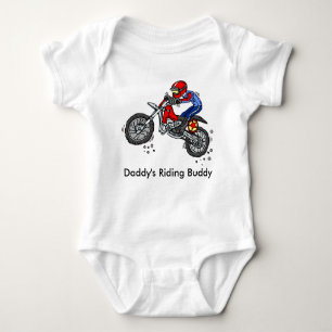 Daddy's Riding Buddy Baby Bodysuit