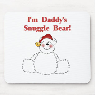 Daddy's Snuggle Bear Tshirts and Gifts Mouse Pad