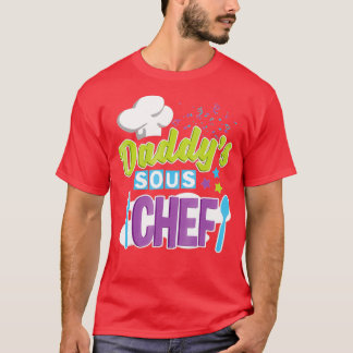 Daddys Sous Chef Kids Cooking  T-Shirt