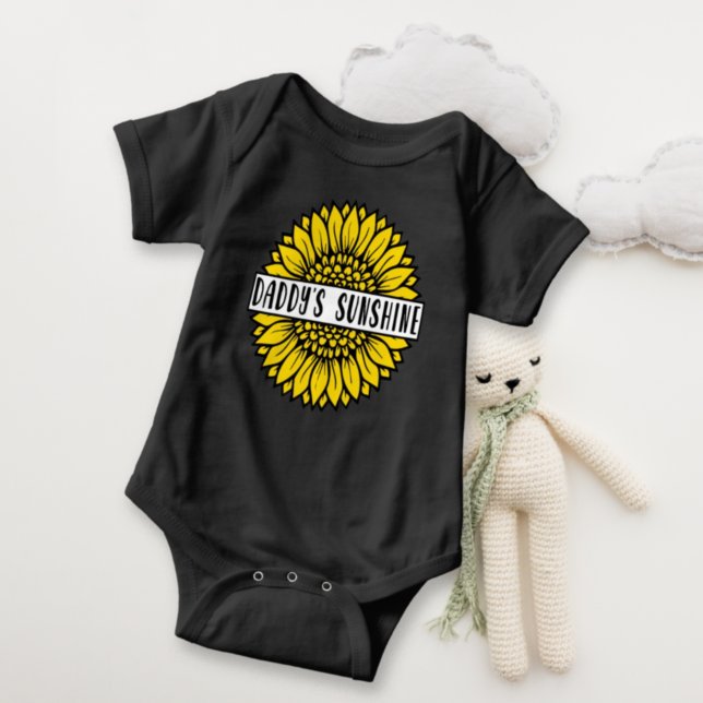 Daddy's Sunshine Sunflower Baby Bodysuit (Creator Uploaded)